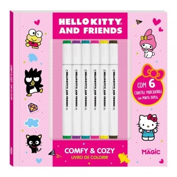 HELLO KITTY - FLUFFY AND COZY - PARA COLORIR C/ 6 CANETINHAS/84556