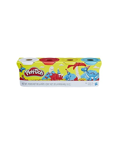 MASSINHA PLAY-DOH COM 4 POTES SORTIDOS