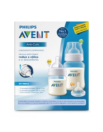 PACK MAMAD ANTI COL 125ML+260ML+BICO 4 TRANSP/SCD809/16