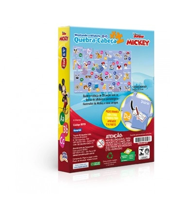 QC MONTANDO O ALFABETO DE A - Z MICKEY / 8019