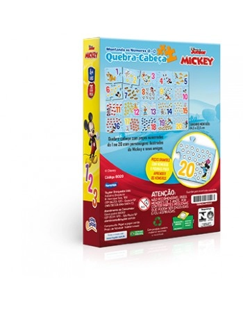 QC MONTANDO OS NUMEROS DE 1 A 20 MICKEY / 8020
