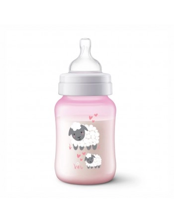 MAMAD ANTI COL ROSA 260ML OVELHA/SCF821/14