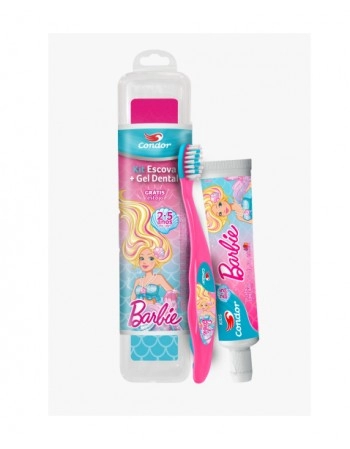 ESCOVA + GEL KIDS BARBIE + ESTOJO 12X1 6 ANOS+ / 8367/ 972610