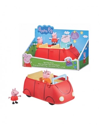 CARRO VERMELHO DA PEPPA PIG E SUA FAMILIA C/2 FIG /F2184