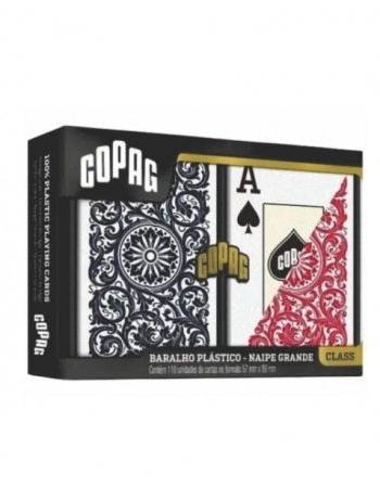 BARALHO PLASTICO CLASS C/2 SORTIDO/ 91677