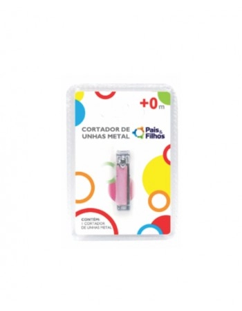 CORTADOR DE UNHAS METAL - ROSA/ 7844