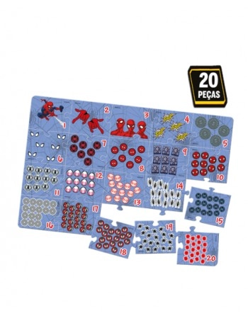 QC MONTANDO OS NUMEROS DE 1 A 20 SPIDER MAN / 8045