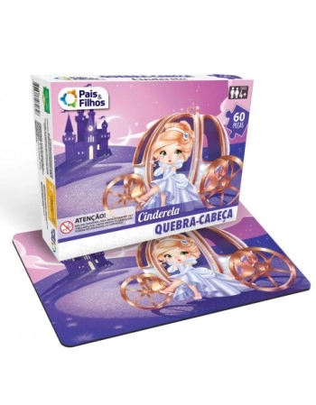 QUEBRA-CABECA CINDERELA - 60 PCS / 2852